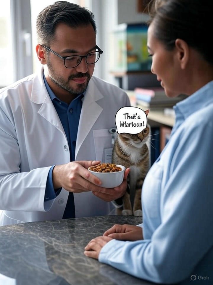 bowl of cat food