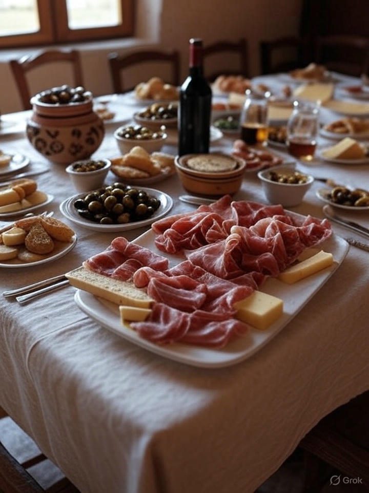Montenegrin traditional dinner