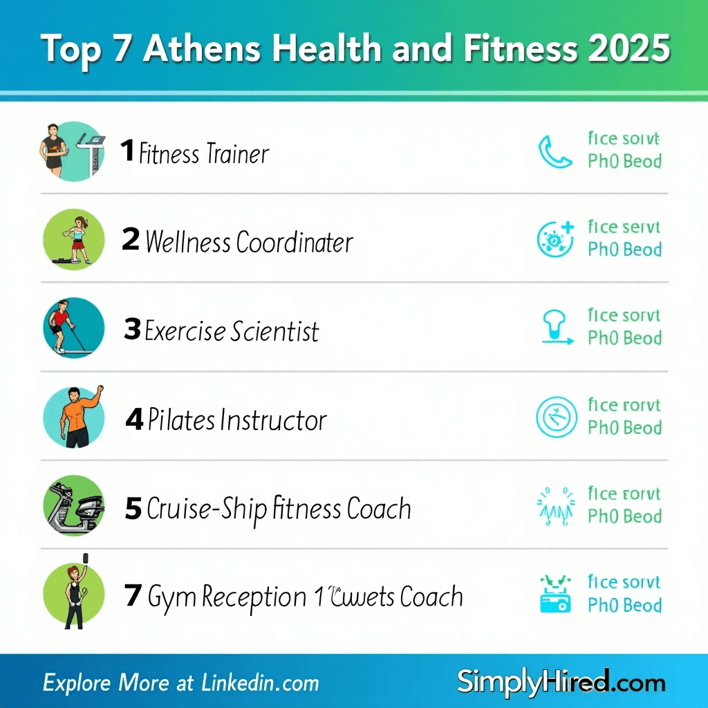 Athens health and fitness jobs