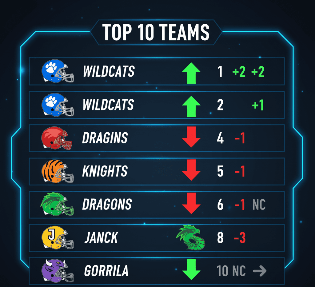 College Football Coaches Poll Rankings: