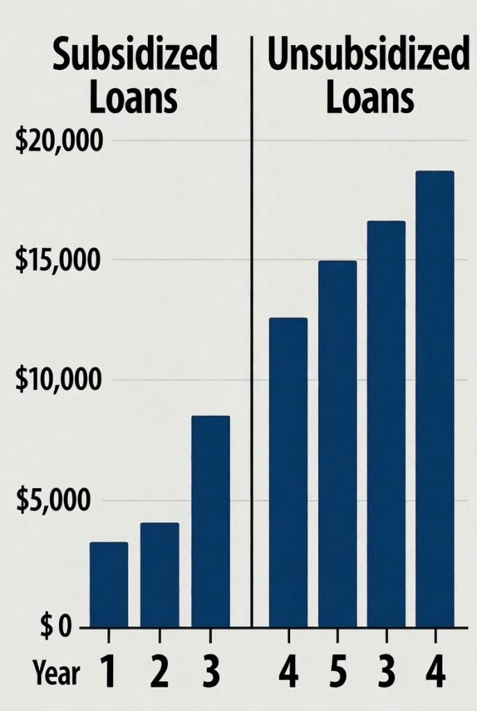 difference between subsidized and unsubsidized loans
