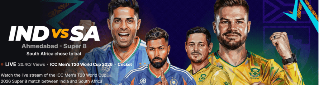 IND vs SA Cricket Live Match Today, T20 World Cup 2026 ...