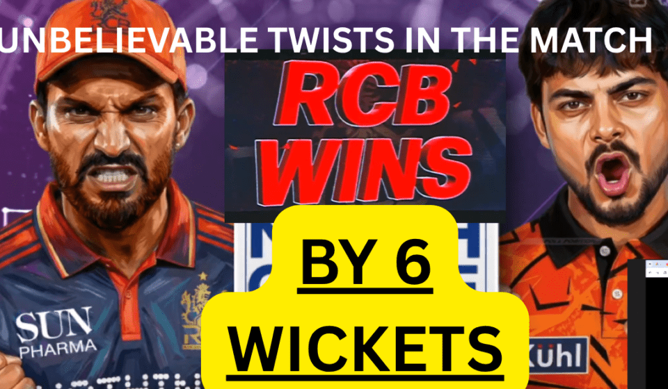 RCB won today’s IPL match 2026