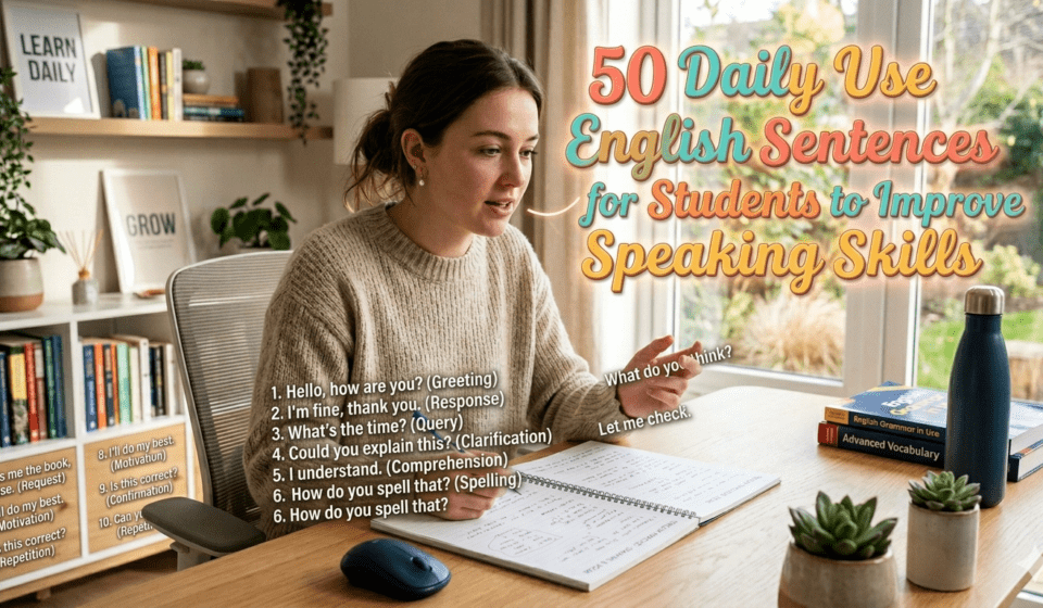 daily use English sentences