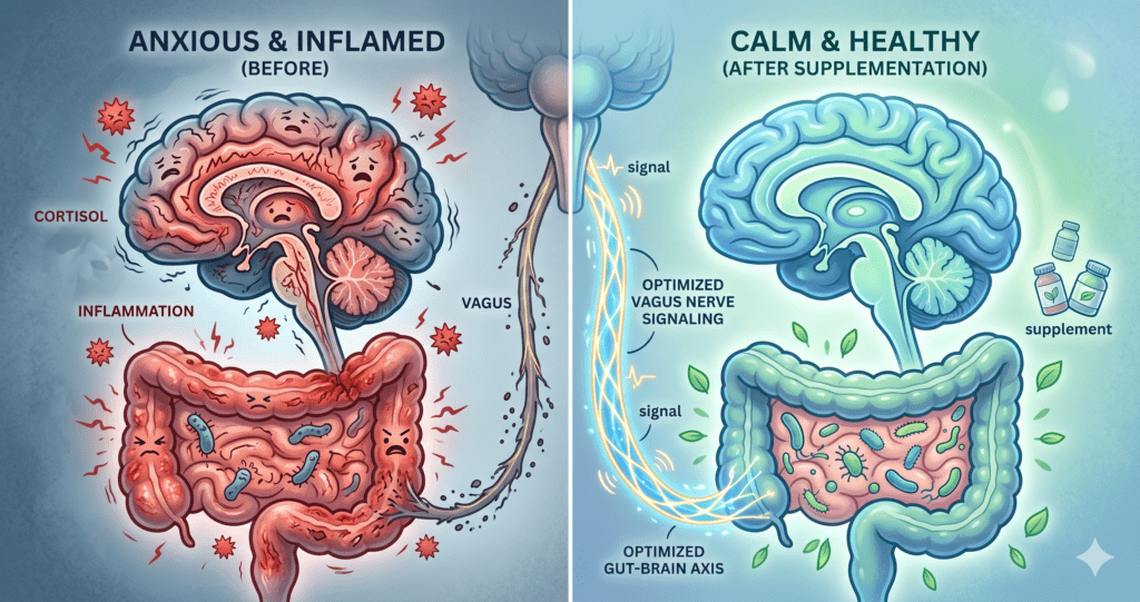 best supplements for anxiety and gut health healing gut brain connection