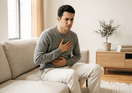 can IBS cause anxiety man with digestive discomfort
