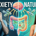 best probiotics for gut health & anxiety concept with gut brain connection and healthy lifestyle”