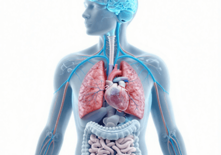 vagus nerve exercises for anxiety showing nerve pathway from brain to gut