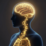 Serotonin and gut health connection showing mood production in the gut