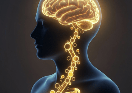 Serotonin and gut health connection showing mood production in the gut