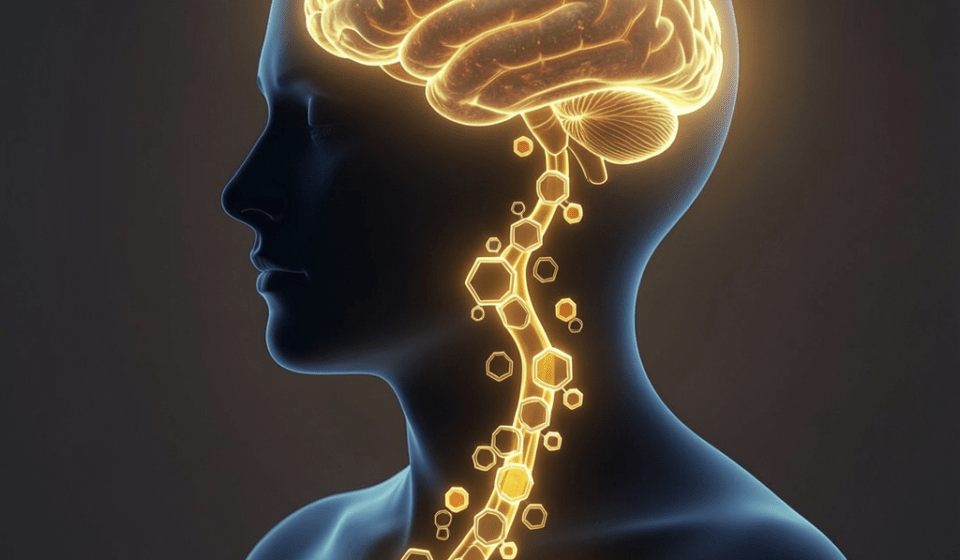 Serotonin and gut health connection showing mood production in the gut