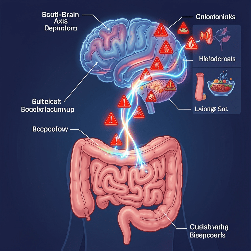 panic attacks after eating gut brain axis sending danger signals to brain