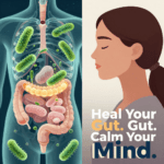 How to heal your gut to reduce anxiety — gut-brain connection illustration