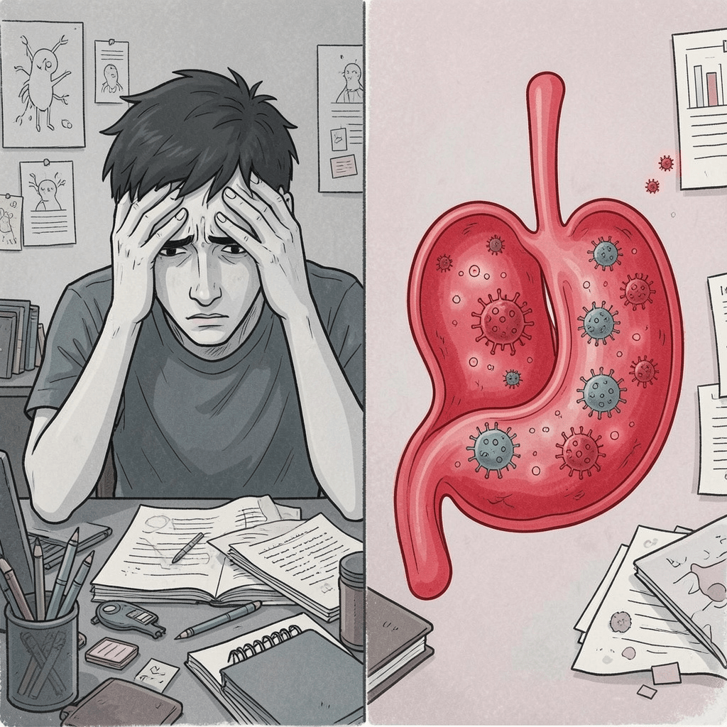 How stress reduces serotonin and gut health vs how calm restores it 