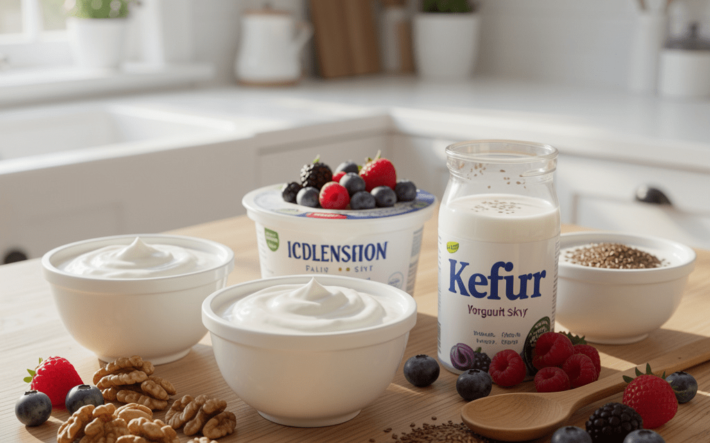 Best Yogurt for Gut Health and Anxiety with probiotic foods
