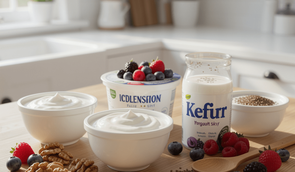 9 Powerful Best Yogurt for Gut Health and Anxiety Choices That Actually Work (2026 Guide) Best Yogurt for Gut Health and Anxiety with probiotic foods