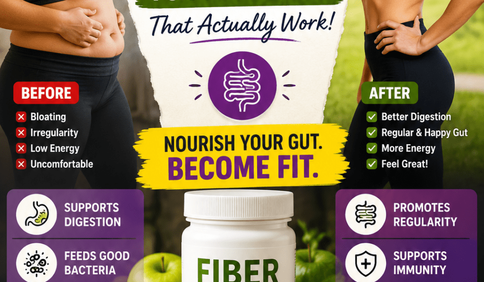 7 Best Fiber Supplements for Gut Health That Actually Work Best fiber supplements for gut health laid out on a wooden surface