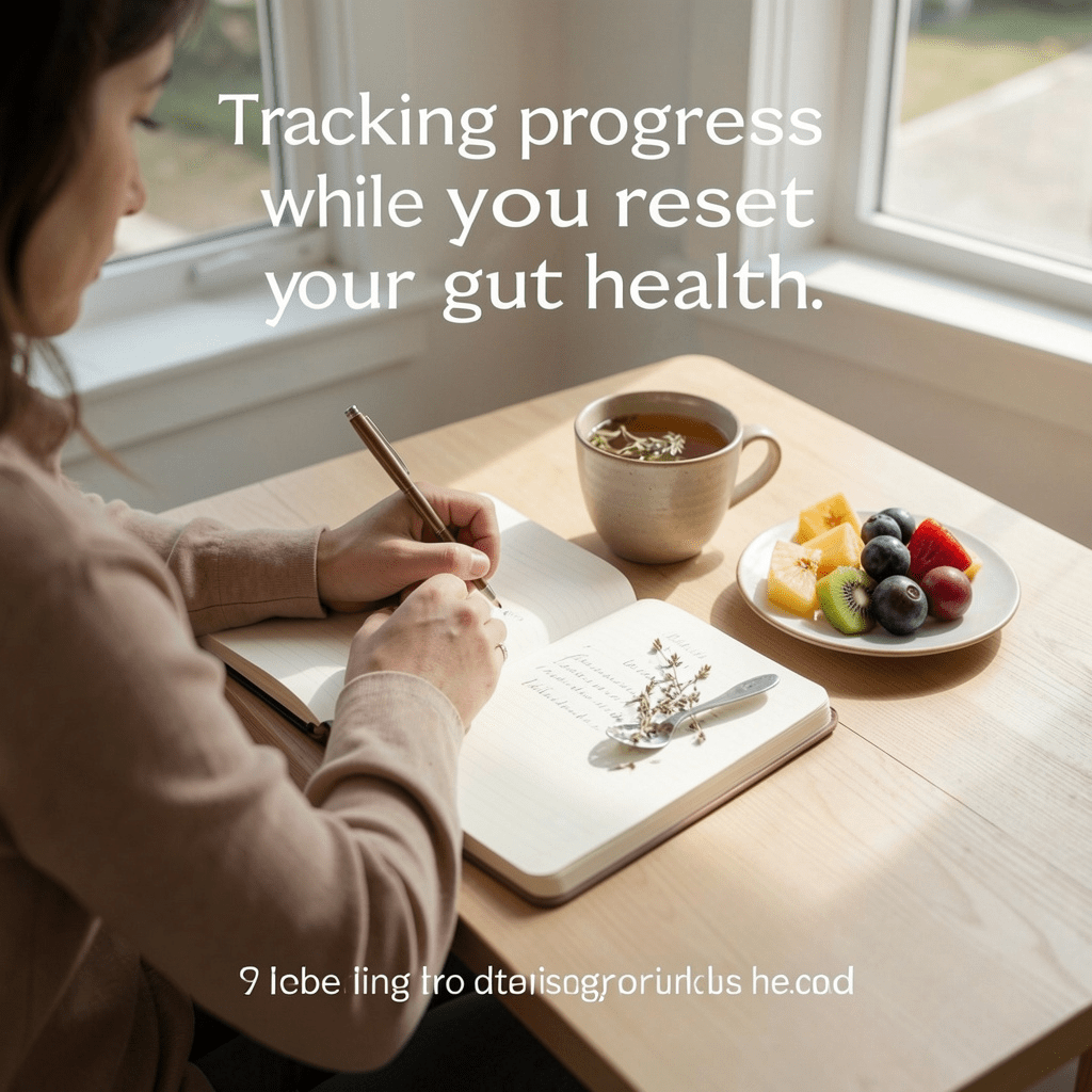 "Tracking progress while you reset your gut health."