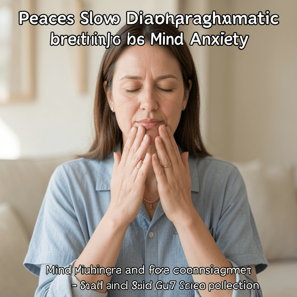 Diaphragmatic breathing for anxiety and reflux relief"